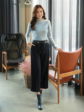 「アイテム（ブーティ）」を使った、スタイルオンミさん（レディース・167cm）の冬コーディネート