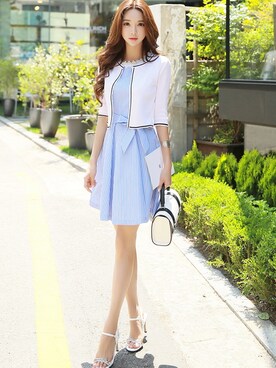 「オフィススタイル」｜「アイテム（その他）」を使った、スタイルオンミさん（レディース・167cm）の春コーディネート
