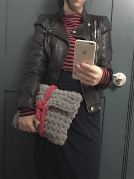 「clutch」｜「アイテム（ジャケット/アウター）」を使った、KSMさん（レディース・158cm）の春コーディネート