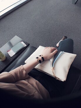 「travel」｜「アイテム（アクセサリー）」を使った、KSMさん（レディース・158cm）の夏コーディネート