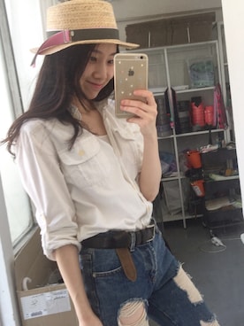「TIME（タイム）のアイテム」を使った、KSMさん（レディース・158cm）の春コーディネート