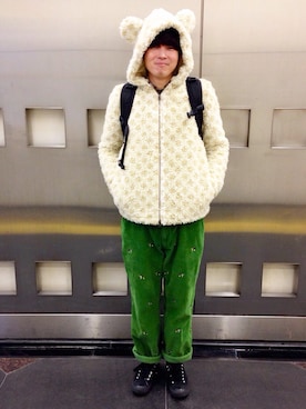 「Ne-net（ネネット）のアイテム（その他アウター）」を使った、けいいちさん（メンズ・173cm）の冬コーディネート