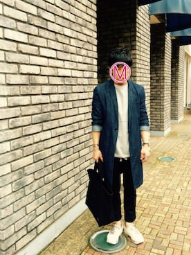 「N.HOOLYWOOD（N.ハリウッド）のアイテム（その他アウター）」を使った、⭐︎満運⭐︎さん（メンズ・173cm）の春コーディネート