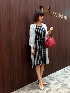 「m.f.editorial（エムエフエディトリアル）のアイテム」を使った、m.f.editorial スタッフさん（レディース・160cm）の夏コーディネート