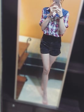 「アイテム（アナログ腕時計、ピンク系）」を使った、_依一さん（レディース・165cm）の春コーディネート