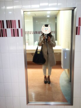 「ぺプラムトップス」｜「アイテム（トレンチコート）」を使った、toymさん（レディース・151cm）の春コーディネート