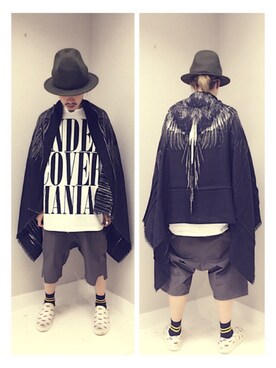 「MARCELO BURLON（マルセロ・バーロン）のアイテム（財布/小物）」を使った、marukasuさん（メンズ・176cm）の夏コーディネート