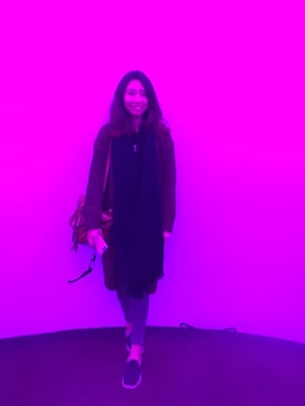 「ALDO（アルド）のアイテム（ショルダーバッグ）」を使った、yayunさん（レディース・168cm）の冬コーディネート