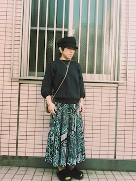 「UNITED ARROWS（ユナイテッドアローズ）のアイテム（キャスケット）」を使った、kikikiさん（レディース・149cm）の秋コーディネート