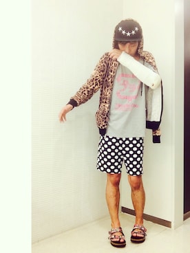 「40ozのアイテム」を使った、まーぶるさん（メンズ・170cm）の夏コーディネート