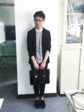 「Ted Baker（テッドベーカー）のアイテム（バッグ）」を使った、茶挑kさん（メンズ・175cm）の夏コーディネート