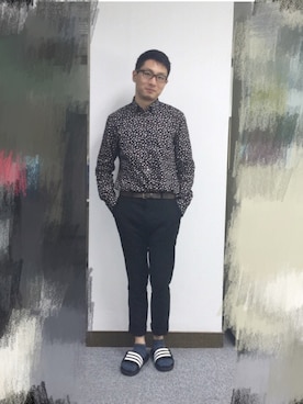 「Ted Baker（テッドベーカー）のアイテム（トップス）」を使った、茶挑kさん（メンズ・175cm）の夏コーディネート