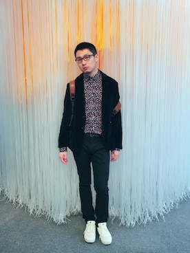 「Ted Baker（テッドベーカー）のアイテム（トップス）」を使った、茶挑kさん（メンズ・175cm）の秋コーディネート