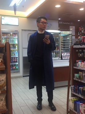 「MARNI（マルニ）のアイテム（トレンチコート）」を使った、茶挑kさん（メンズ・175cm）の秋コーディネート