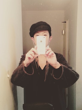 「VINTAGE（ヴィンテージ）のアイテム（スーツベスト）」を使った、sachivegasさん（レディース・160cm）の冬コーディネート