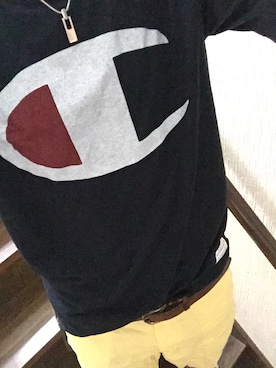 「アイテム（イエロー系）」を使った、つかっちさん（メンズ・176cm）の春コーディネート