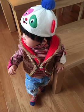 ぷちこさん（キッズ・80cm）の冬コーディネート