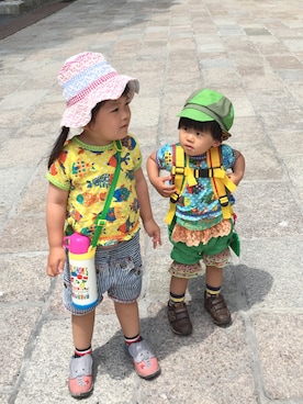 ぷちこさん（キッズ・100cm）の夏コーディネート