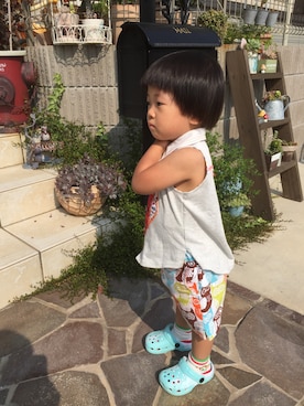 ぷちこさん（キッズ・90cm）の夏コーディネート