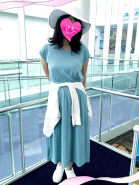 「FROMFIRST musee（フロムファーストミュゼ）のアイテム（ワンピース/ドレス）」を使った、ユカコさん（レディース・163cm）の夏コーディネート