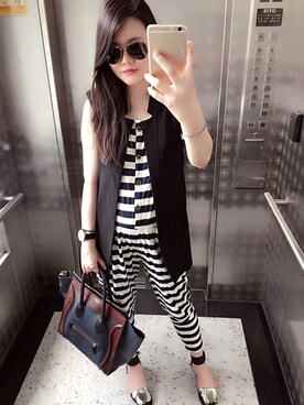 「working style」｜「アイテム（その他アウター）」を使った、Fannyさん（レディース・165cm）の夏コーディネート