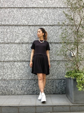 「タトゥータイツ」｜MAKORIさん（レディース・158cm）の夏コーディネート