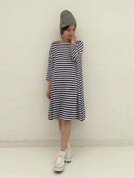 「アイテム（ワンピース/ドレス）」を使った、MAKORIさん（レディース・158cm・30代）の夏コーディネート