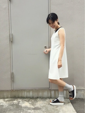 「アイテム（ワンピース/ドレス）」を使った、MAKORIさん（レディース・158cm・30代）の夏コーディネート