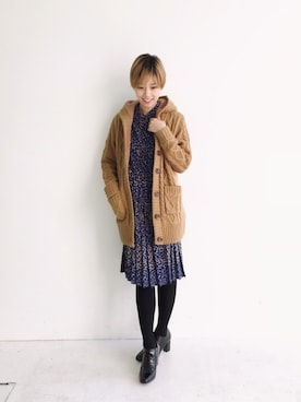 MAKORIさん(レディース・158cm)の冬コーディネート