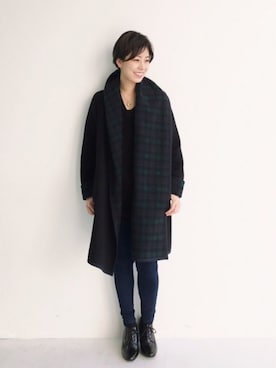 MAKORIさん（レディース・158cm）の冬コーディネート