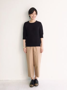 「haco!（ハコ）のアイテム（アクセサリー）」を使った、MAKORIさん（レディース・158cm）の冬コーディネート