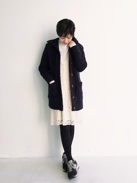 MAKORIさん(レディース・158cm)の冬コーディネート