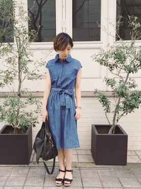 「haco!（ハコ）のアイテム」を使った、MAKORIさん（レディース・159cm）の春コーディネート