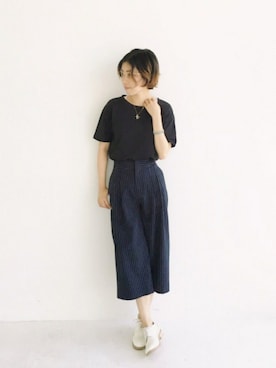 「アイテム（ブレスレット）」を使った、MAKORIさん（レディース・159cm・30代）の夏コーディネート