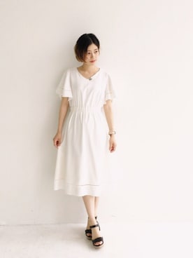 「アイテム（ワンピース/ドレス）」を使った、MAKORIさん（レディース・159cm・30代）の夏コーディネート