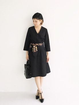 「アイテム（パンプス）」を使った、MAKORIさん（レディース・159cm・30代）の秋コーディネート