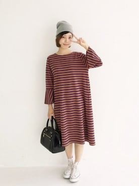 「茶色」｜MAKORIさん（レディース・159cm）の秋コーディネート