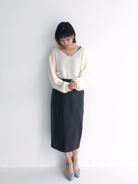 「アイテム（ピアス（両耳用））」を使った、MAKORIさん（レディース・159cm・30代）の秋コーディネート