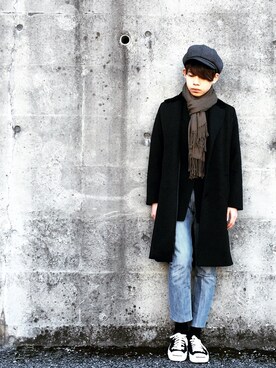 「CONVERSE（コンバース）のCONVERSE コンバース ジャック パーセル / JACK PURCEL（スニーカー）」を使った、りゅうさん（メンズ・168cm）の冬コーディネート