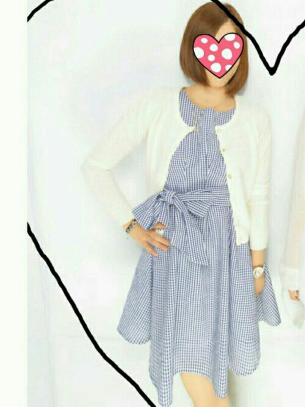 「ドラフトDAZ、ワンピース」｜「dazzlinのアイテム（カーディガン/ボレロ、ホワイト系）」を使った、みさきさん（レディース・157cm）の夏コーディネートの1枚目の写真