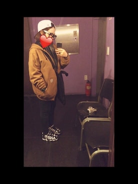 「Carhartt（カーハート）のアイテム（その他アウター）」を使った、이은하さん（レディース・156cm）の夏コーディネート