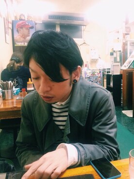 「CABANE de ZUCCa（カバンドズッカ）のアイテム（ピーコート）」を使った、takさん（メンズ・170cm）の秋コーディネート