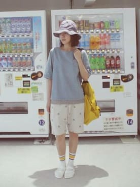 「plain-me（プレインミー）のアイテム（帽子）」を使った、asselinさん（レディース・163cm）の秋コーディネート