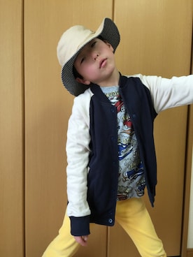 「車柄」｜Y☆Rさん（キッズ・120cm）の春コーディネート
