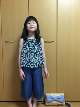「INGNI（イング）のアイテム（つなぎ/オールインワン）」を使った、Y☆Rさん（キッズ・120cm）の春コーディネート