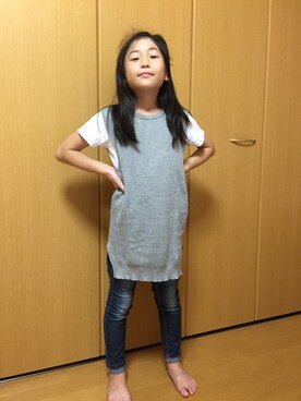 「SOMETHING（サムシング）のアイテム」を使った、Y☆Rさん（キッズ・120cm）の秋コーディネート