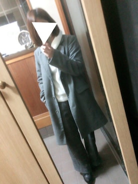 「Honeys（ハニーズ）のアイテム（ダウンジャケット/コート）」を使った、yuidonさん（レディース・153cm）の冬コーディネート