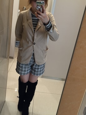 「コーディネート」｜「アイテム（PC・スマホグッズ/家電）」を使った、のんさん（レディース・159cm）の冬コーディネート