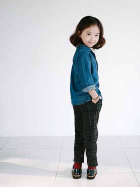 「アイテム（ブーティ）」を使った、ILOVEJさん（キッズ・110cm）の冬コーディネート