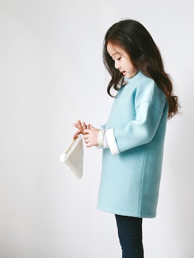 「アイテム（ワンピース）」を使った、ILOVEJさん（キッズ・110cm）の冬コーディネート